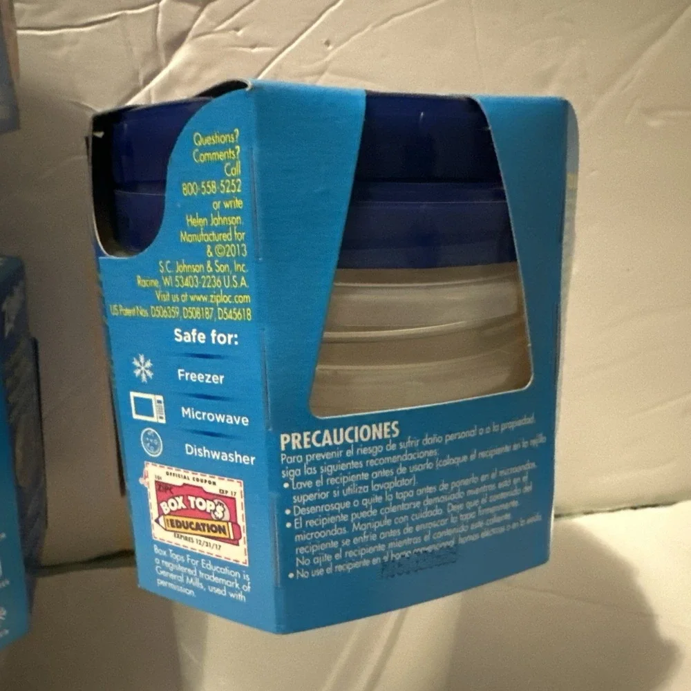 Ziploc Twist 'N Loc Round Containers 2 Small 3Pk 1 Medium 2Pk , 8 Total